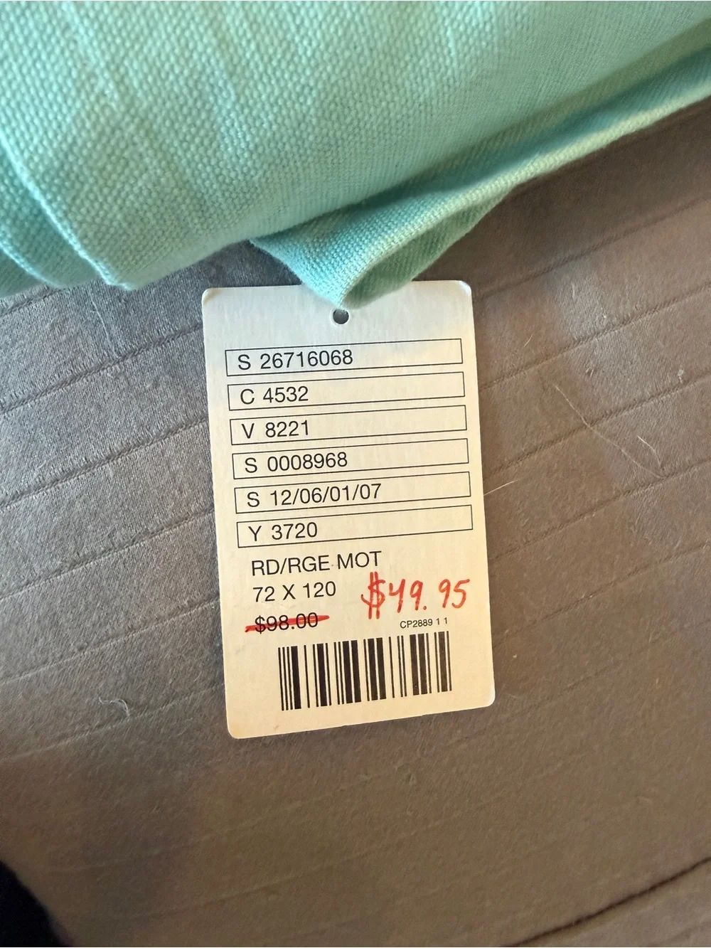 Coastal Rope & Coral Table Cloth - Blue, Red, Mint